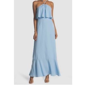 WAYF 255711 Women's Burke Pop-Over Maxi Dress Blue